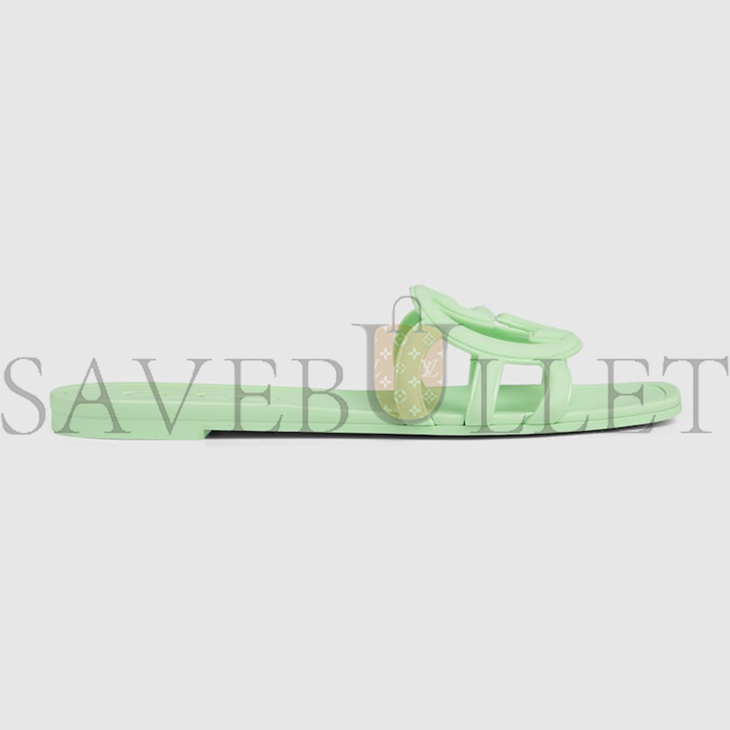 GUCCI WOMEN'S INTERLOCKING G SLIDE SANDAL 780307 GUCCI WOMEN'S INTERLOCKING G SLIDE SANDAL 780307